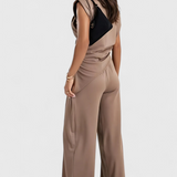 Sofia Ensemble Asymétrique avec Épaules Drapées