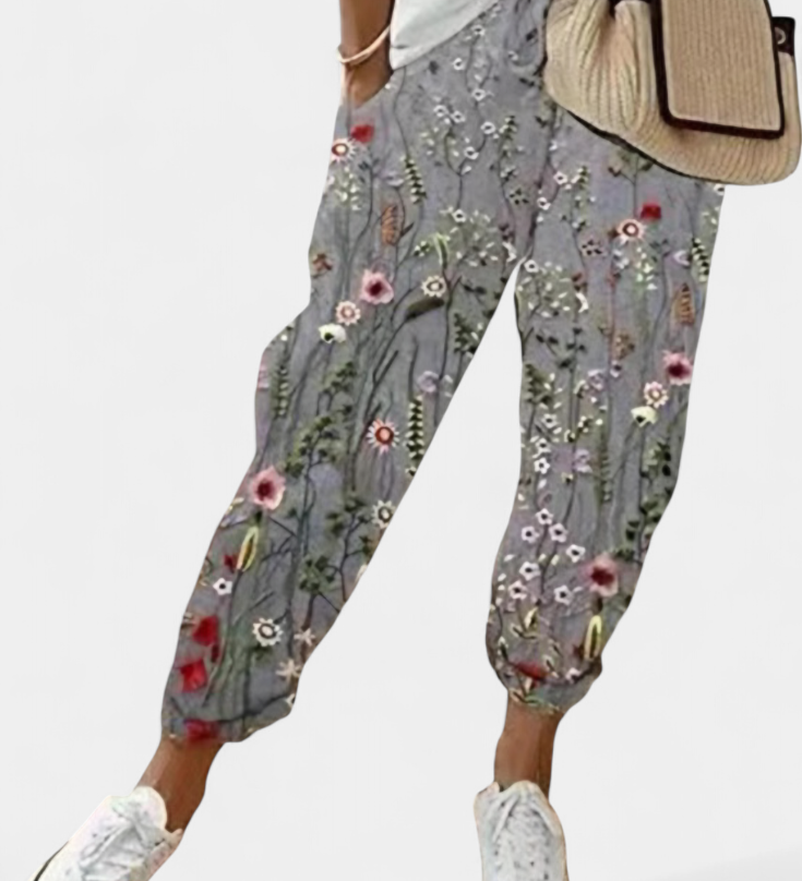 Pantalons Mely en Lin à Coupe Relaxée et Style Intemporel