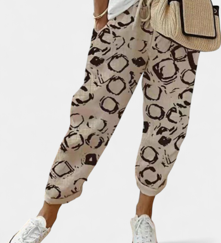 Pantalons Mely en Lin à Coupe Relaxée et Style Intemporel