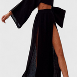 Martha Ensemble de Deux Pièces avec Jupe à Fente Haute