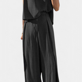 Ensemble Lauren en Deux Pièces à Jambes Larges