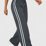 Pantalon Sportif Alanys à Jambes Larges avec Détail Latéral
