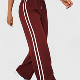 Pantalon Sportif Alanys à Jambes Larges avec Détail Latéral