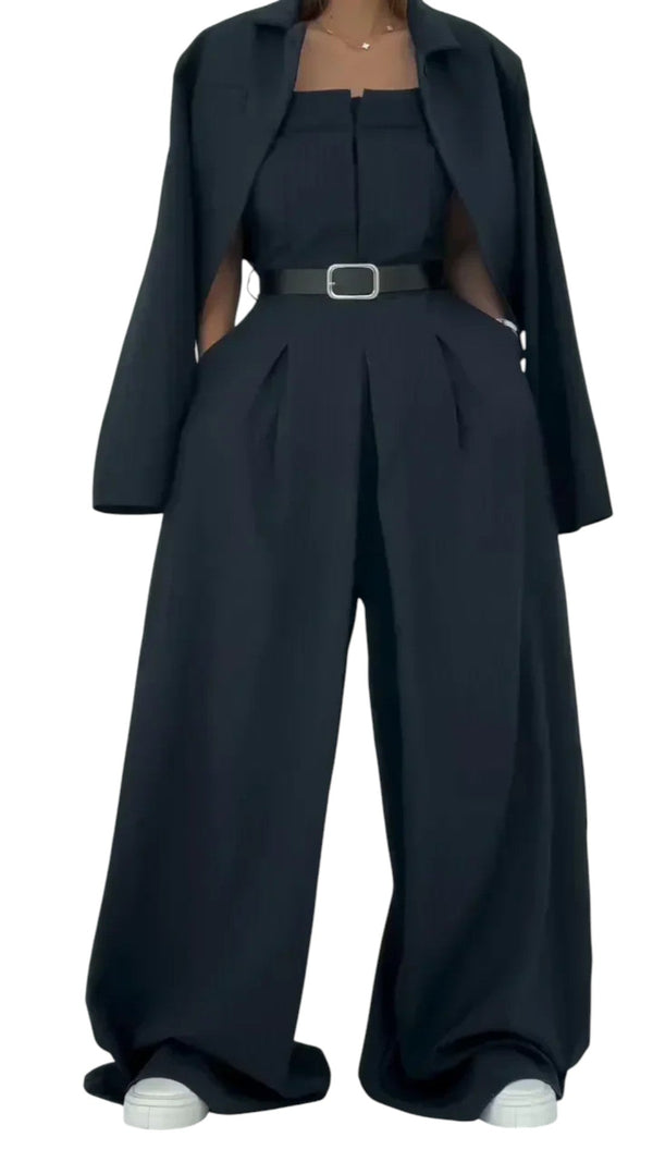 Eclat™ | Ensemble féminin bustier + veste – Style élégant et moderne