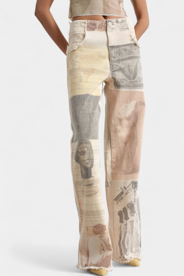 Jeans Paula à Jambes Évasées