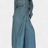 Ensemble Décontracté Marisol avec Chemise Ample et Pantalon Jupe