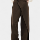 Pantalons Oaklyn Droits avec Drapé Moderne