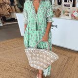 Modena - Robe décontractée imprimée avec décolleté en V