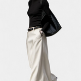 Jupe Ada H-Line Unie au Style Urbain Moderne