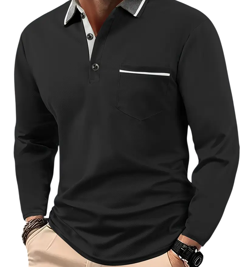 Larsen™ | Polo classique à manches longues