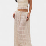 Ensemble Eugenie avec Top Plissé et Jupe