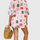 Paula Ensemble Imprimé Rose