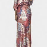 Shae Ensemble Doux de Blouse et Jupe Trompette Fleurie