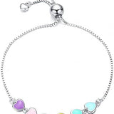 Bracelet ajustable en argent sterling avec empreinte de patte de chien