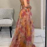 Eléna - Robe Longue Élégante et Florale