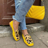 Sonia Baskets avec Imprimé Animal et Boucle Décorative