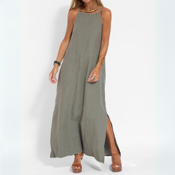 LIANA | ROBE EN LIN ARTISANALE