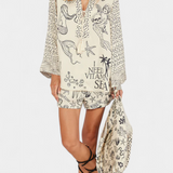 Ensemble Amalia Chemise Imprimée avec Short Élastique