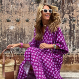 VANESSA | ROBE MAXI LONGUE AVEC IMPRIMÉ