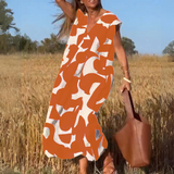 ELENA | ROBE IMPRIMÉE AVEC ENCOLURE EN V