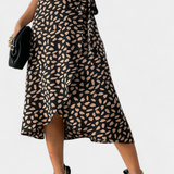 Jupe Enveloppante Boho Camila avec Imprimé Asymétrique