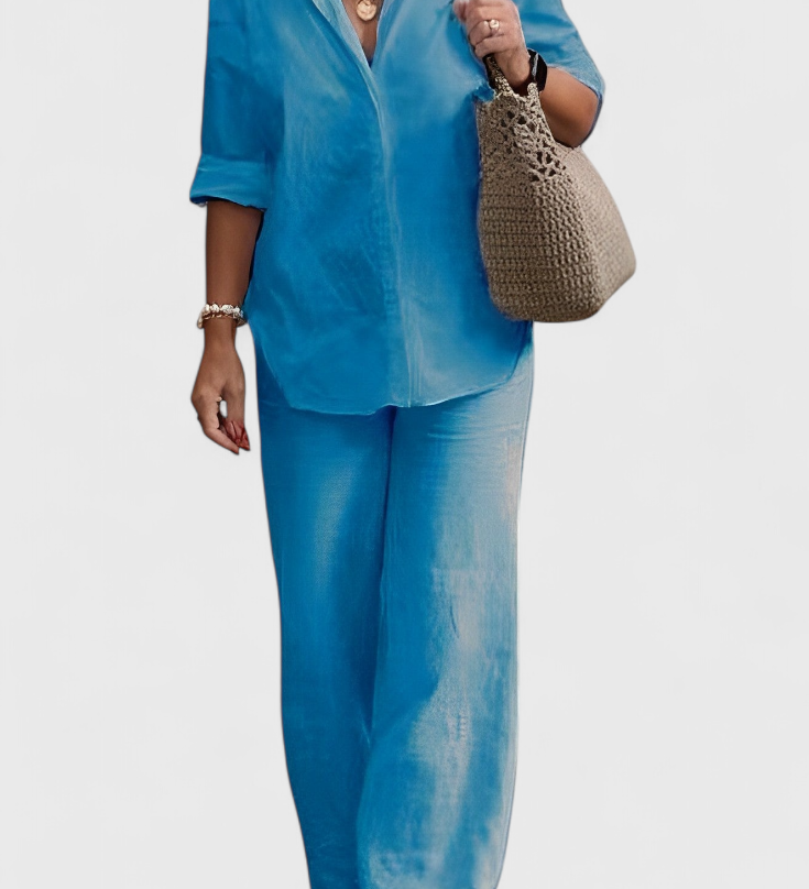 Ensemble Skye en Lin et Coton à Silhouette Décontractée