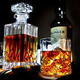 Ensemble de bouteille et verres à whisky