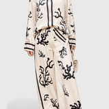 Nazaret Ensemble à Jambes Amples avec Imprimé Artistique