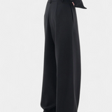 Pantalons Oaklyn Droits avec Drapé Moderne