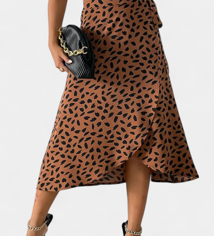 Jupe Enveloppante Boho Camila avec Imprimé Asymétrique