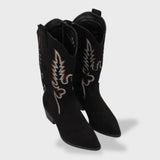 Sofía | Bottes cowboy pour femme avec broderie et talon bas