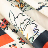 Pantalons Droits Taille Haute avec Imprimé Floral