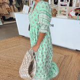 Modena - Robe décontractée imprimée avec décolleté en V