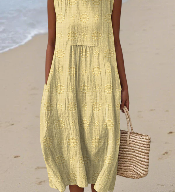 Rosa | Robe Midi Brodée