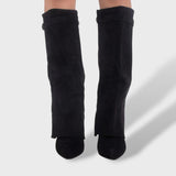 Bottes Hautes Femme Classiques en Daim Élégantes