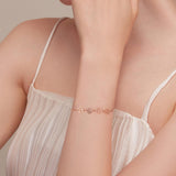 Bracelet ajustable en argent sterling avec empreinte de patte de chien