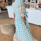 Modena - Robe décontractée imprimée avec décolleté en V