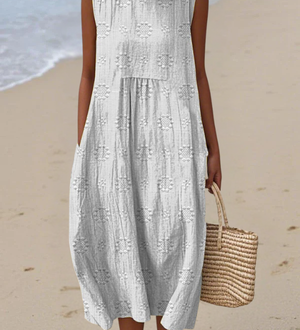 Rosa | Robe Midi Brodée