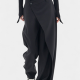 Pantalons Oaklyn Droits avec Drapé Moderne