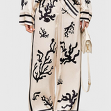 Nazaret Ensemble à Jambes Amples avec Imprimé Artistique