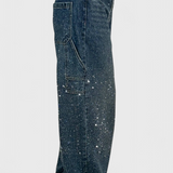 Jeans Cargo Dariya Balloon avec Brillance et Applications de Pierres Précieuses