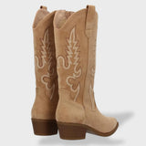 Sofía | Bottes cowboy pour femme avec broderie et talon bas