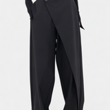 Pantalons Oaklyn Droits avec Drapé Moderne