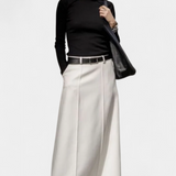 Jupe Ada H-Line Unie au Style Urbain Moderne