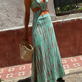 Chloe - Robe élastique Eleanor Tie-dye