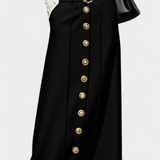 Jupe Ada à Boutons Ample avec Poches et Style Urbain