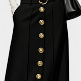 Jupe Ada à Boutons Ample avec Poches et Style Urbain