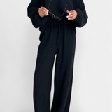 Aya Ensemble de Deux Pièces en Coton avec Décolleté en V