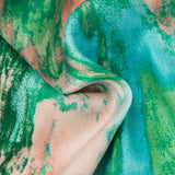 Inna Pantalons Droits Taille Haute avec Imprimé Marbre