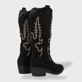 Sofía | Bottes cowboy pour femme avec broderie et talon bas
